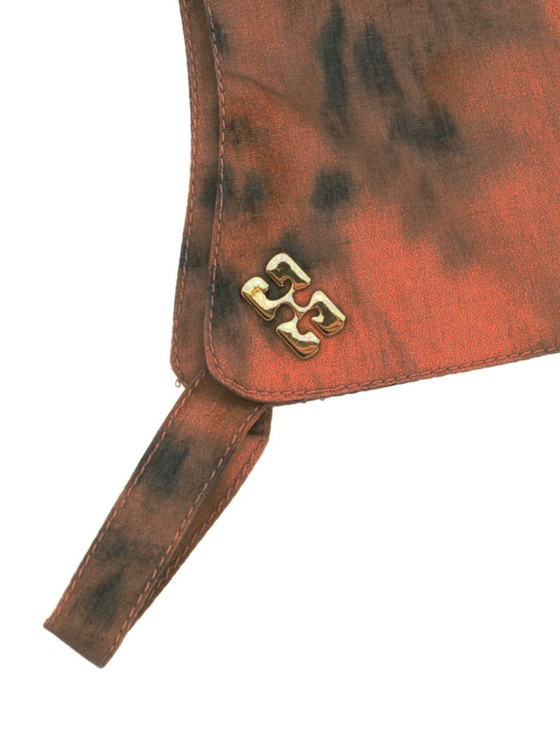 GANNI logo-plaque balaclava outlook