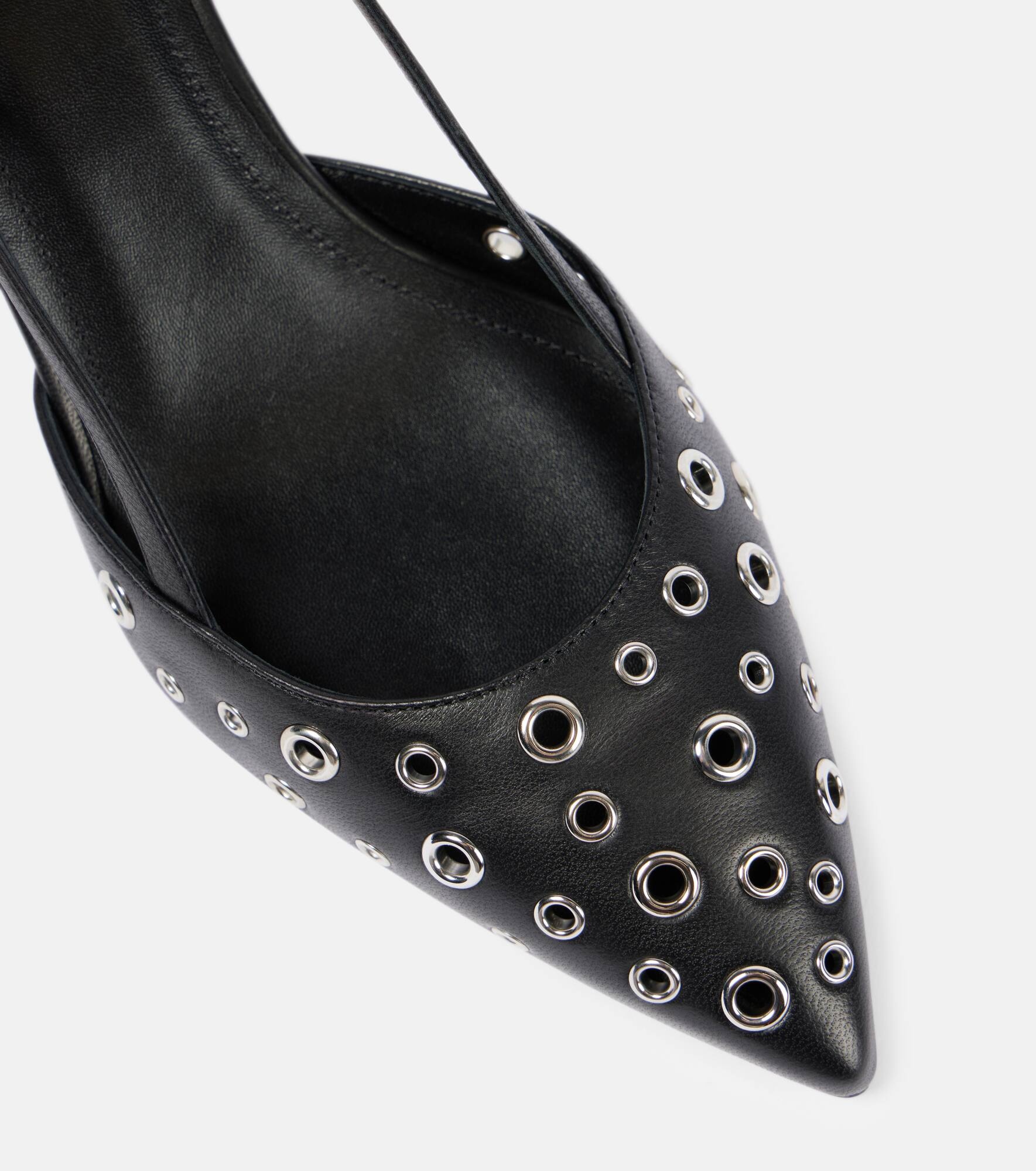 Pilia leather slingback pumps - 6