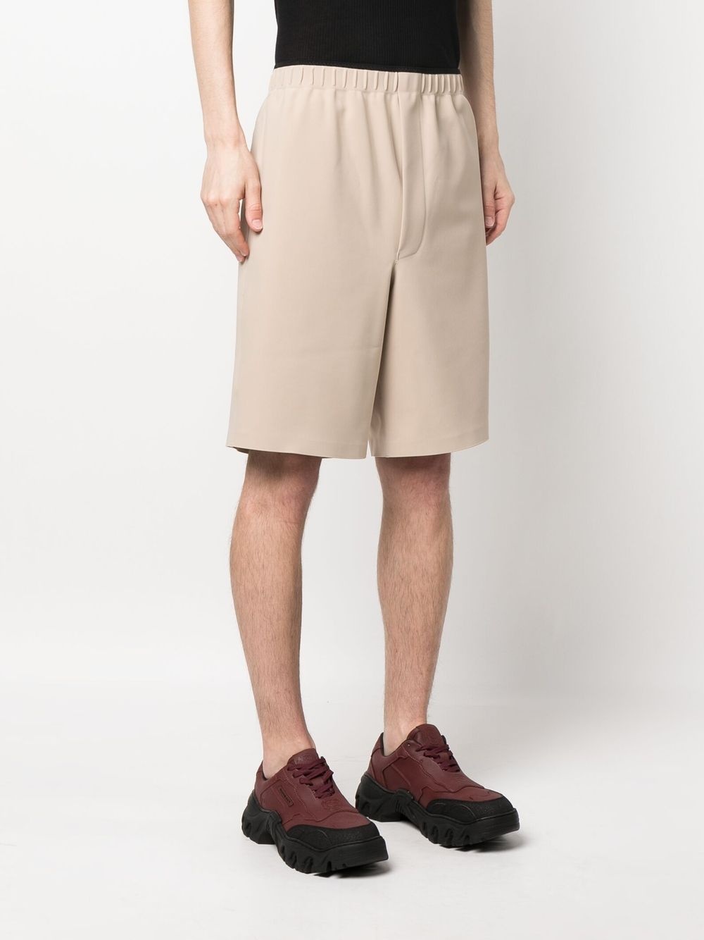 elasticated-waistband shorts - 3