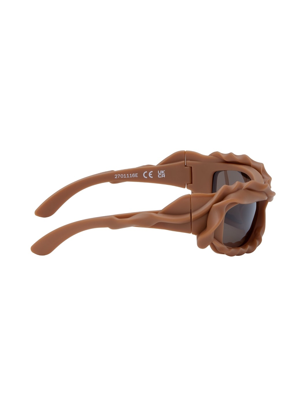 SSENSE Exclusive Brown Twisted Sunglasses - 2