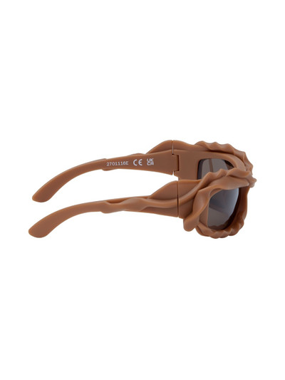 OTTOLINGER SSENSE Exclusive Brown Twisted Sunglasses outlook