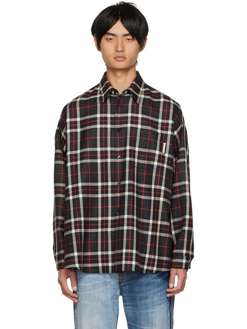 tartan 버튼 다운 셔츠 - 1