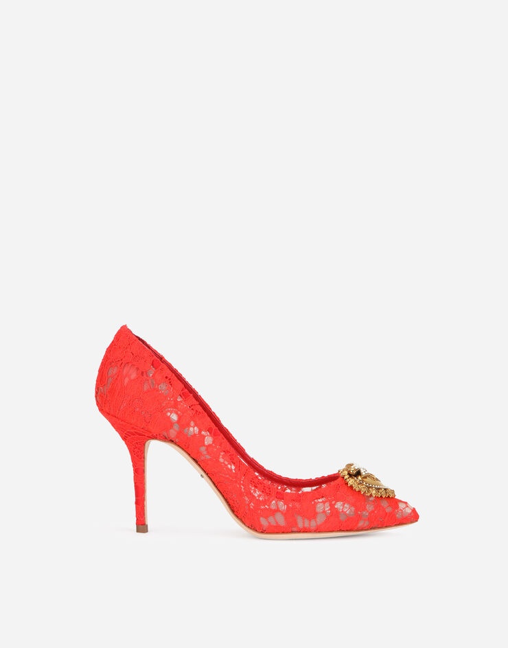 Taormina lace pumps with Devotion heart - 1