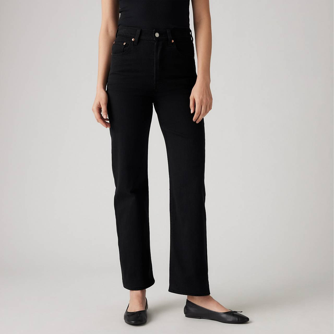 RIBCAGE STRAIGHT ANKLE WOMEN'S JEANS - 4