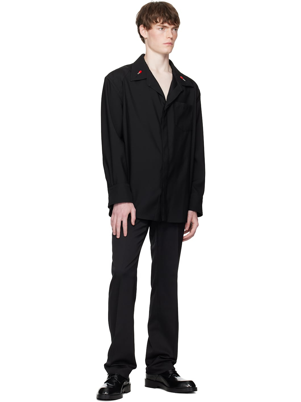 Black Light Wool Shirt - 4