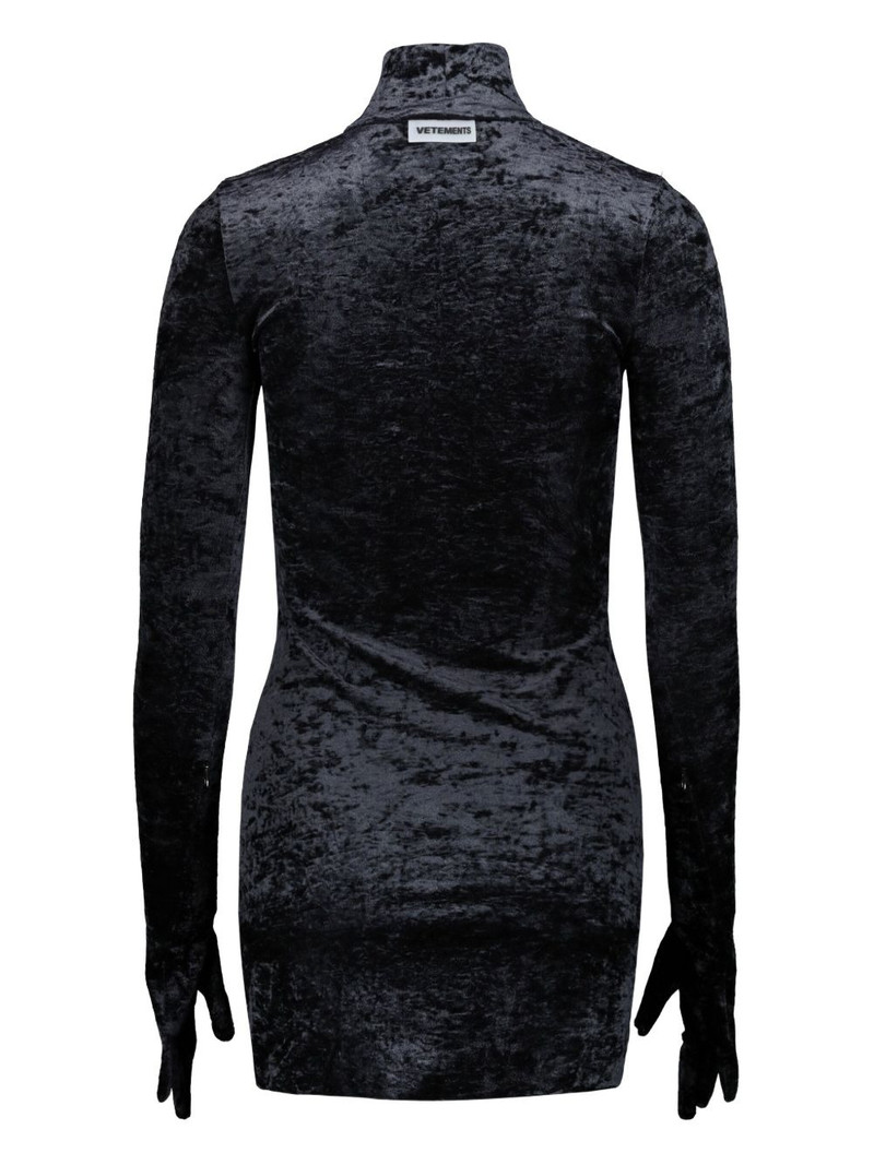 velvet gloves mini dress 3
