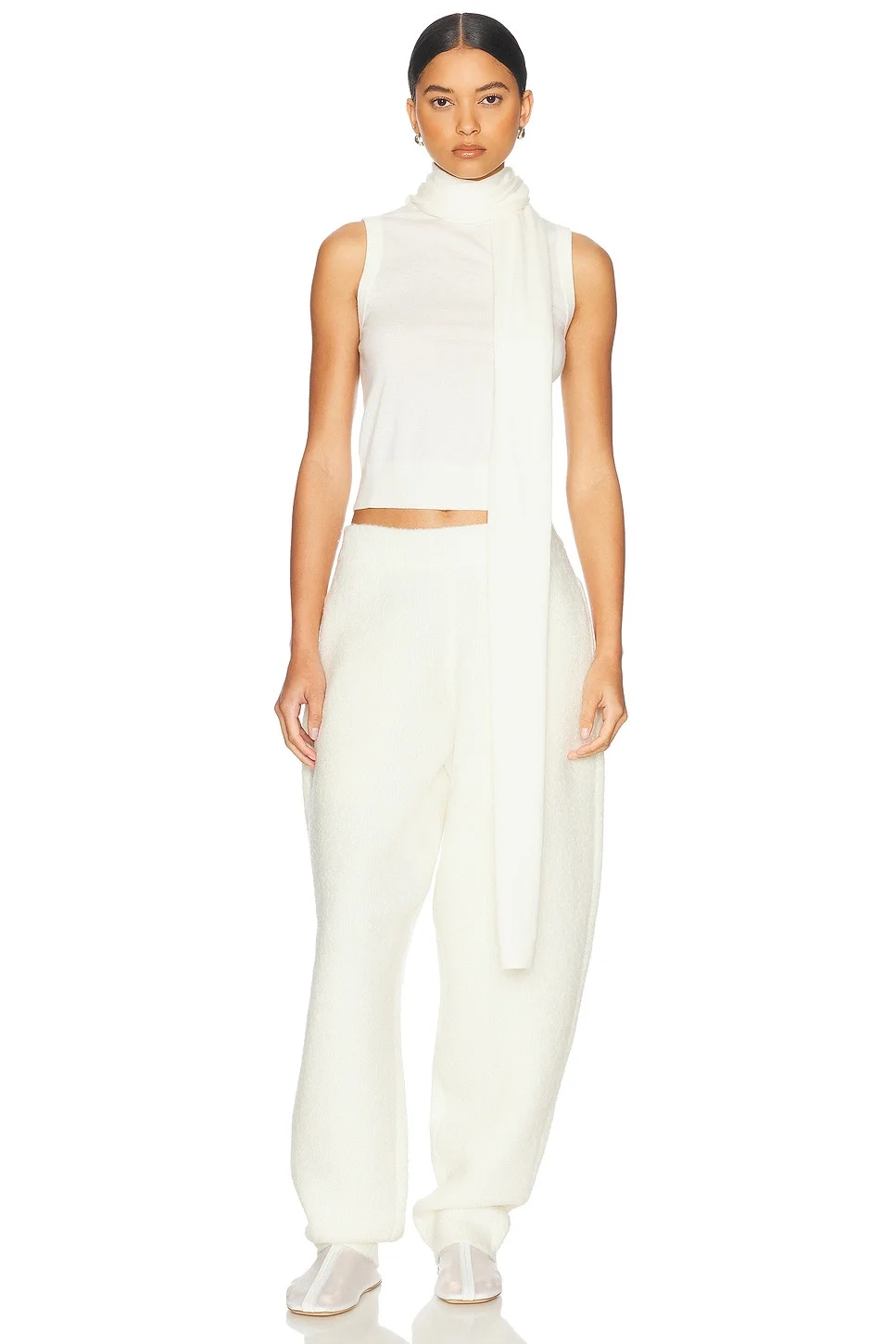 Charlee Knit Scarf Top - 1