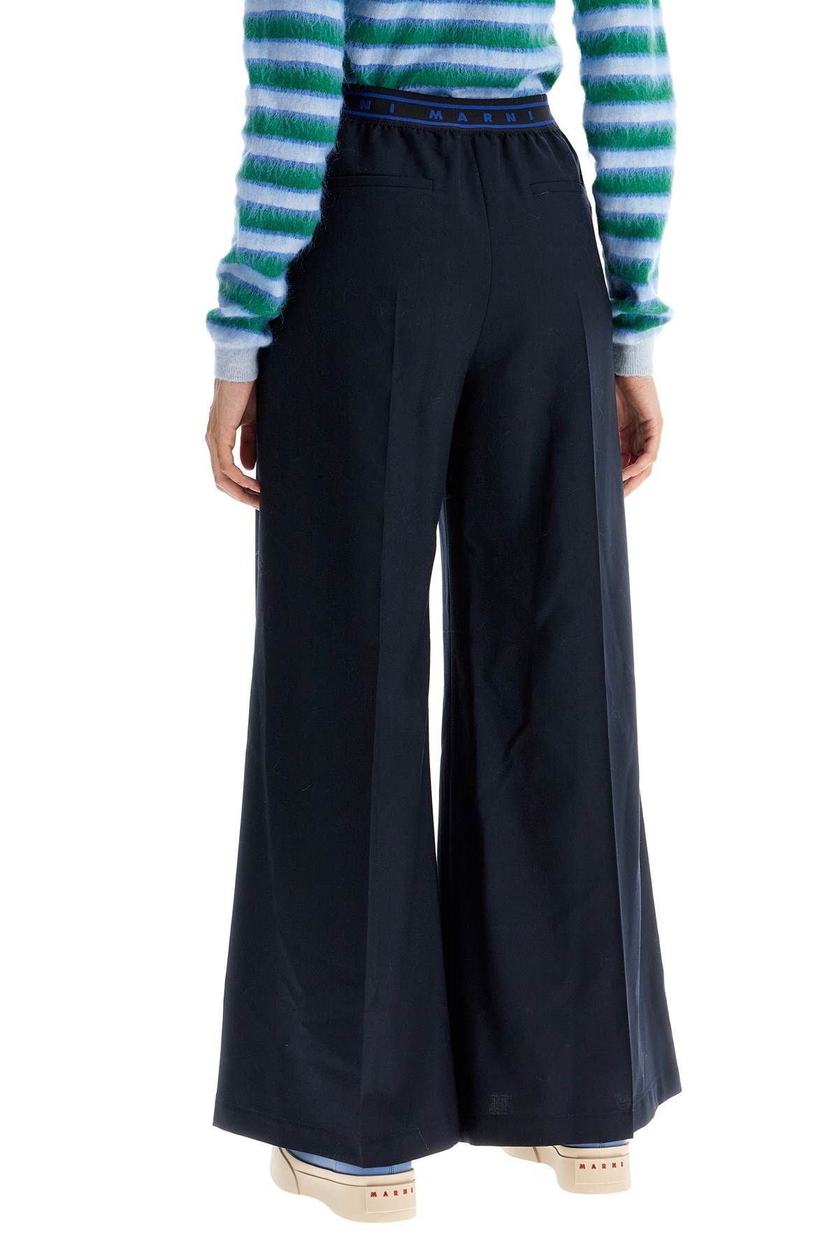 TROPICAL WOOL PALAZZO PANTS FOR - 4