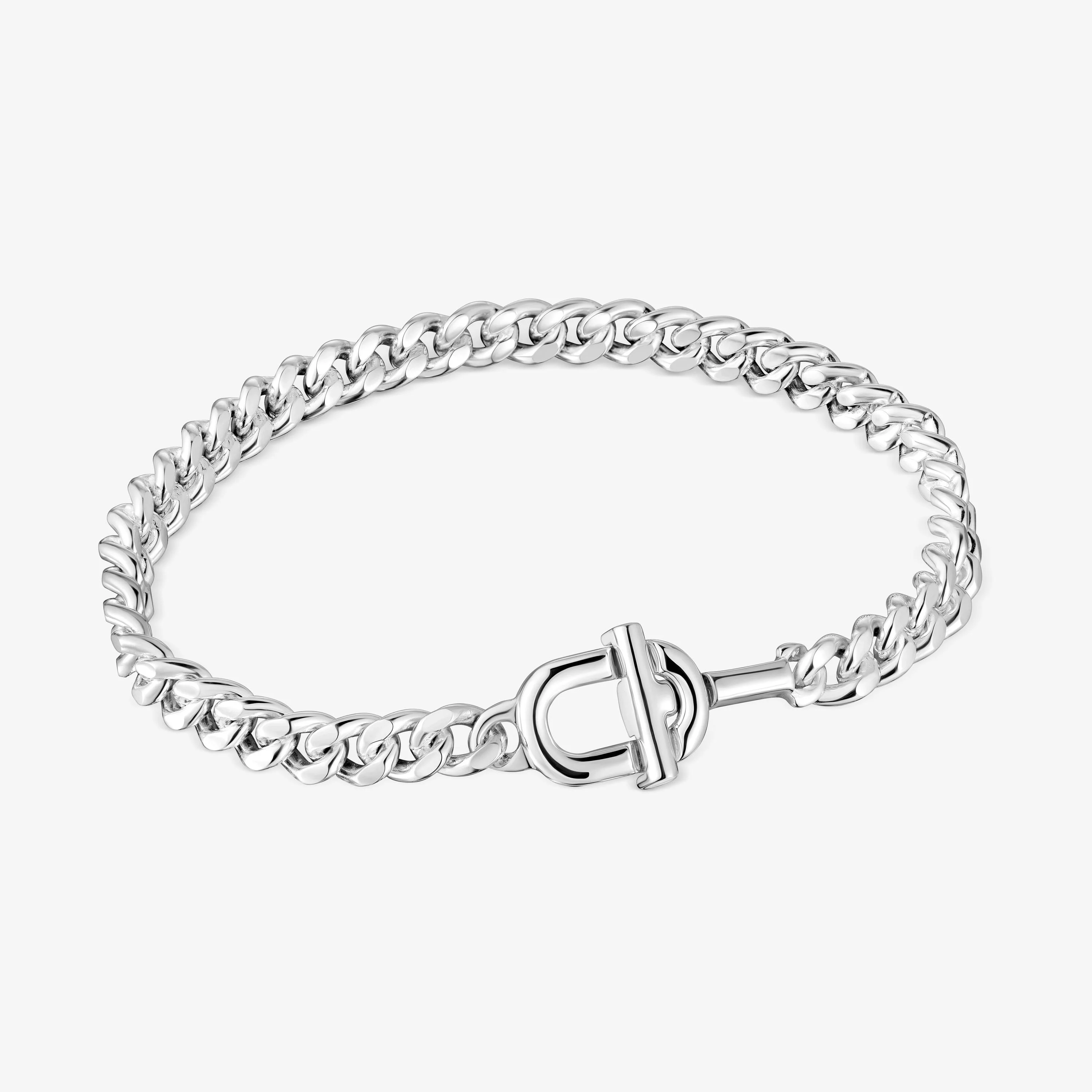 Large TOUS MANIFESTO curb chain Bracelet in silver - 1