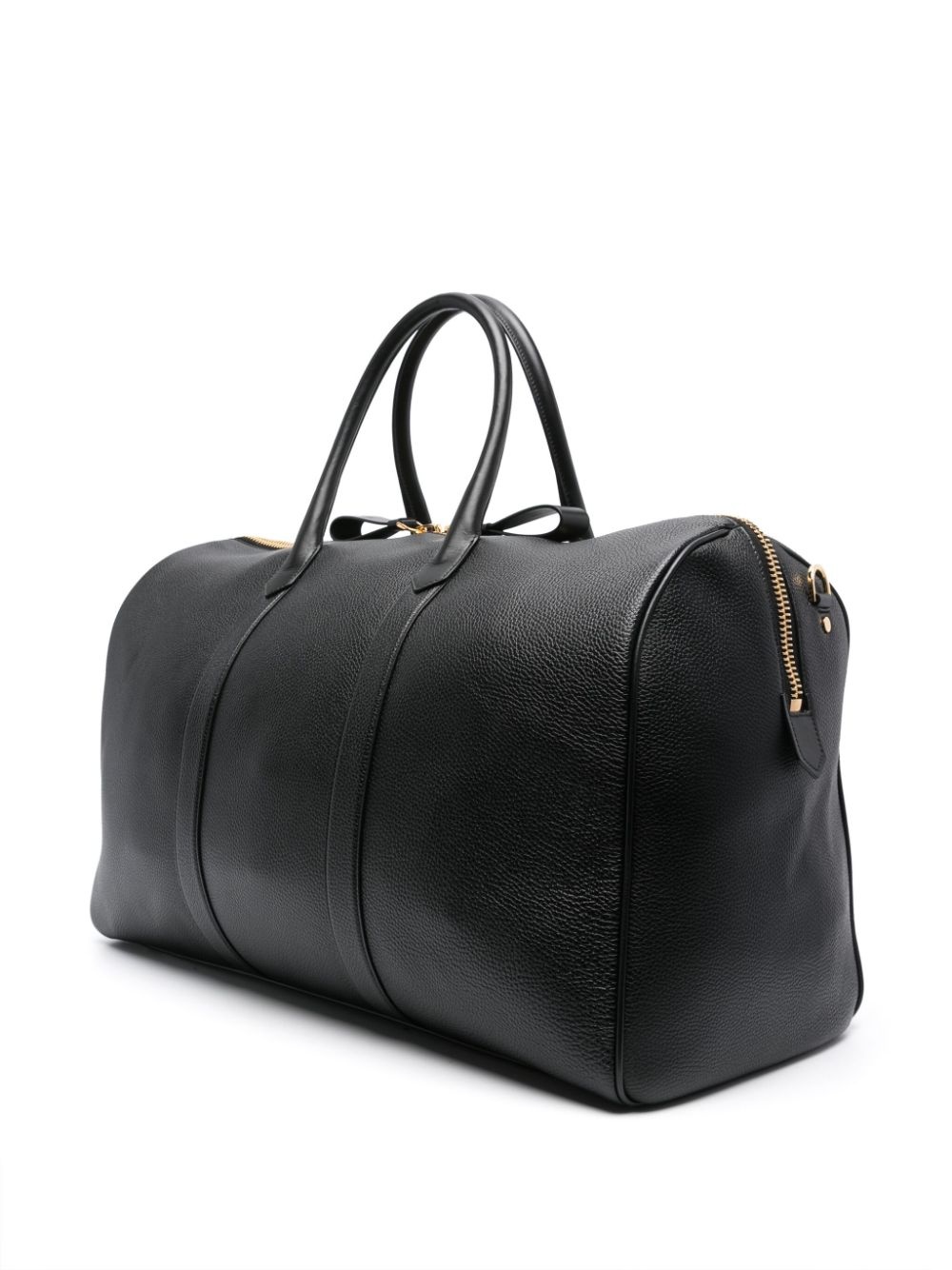 logo-patch leather holdall - 2