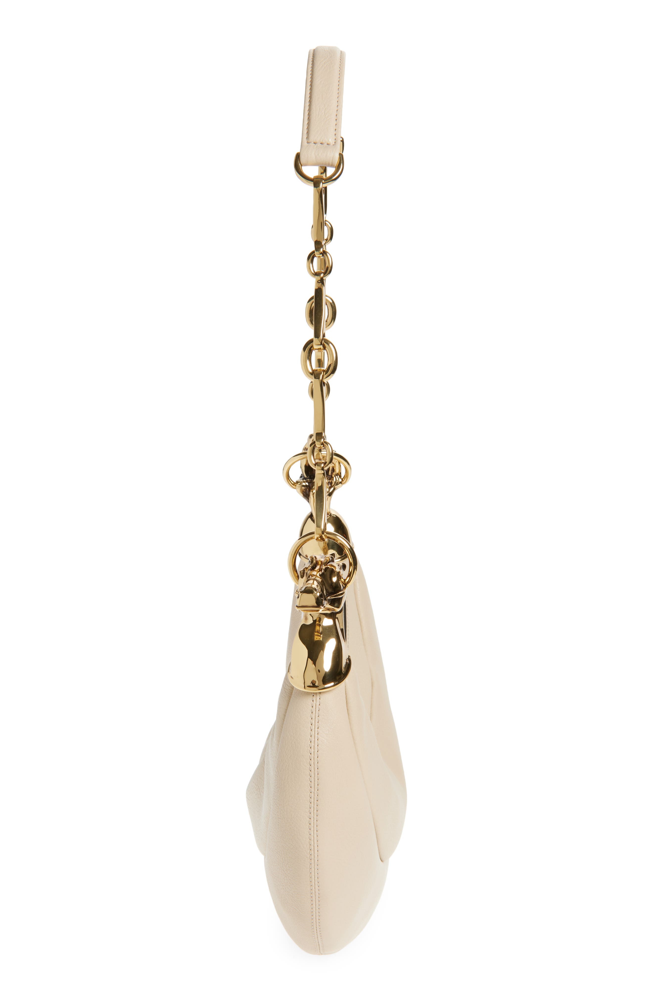 Chloé Chain Horse Leather Hobo Bag in Deep Ivory at Nordstrom - 6