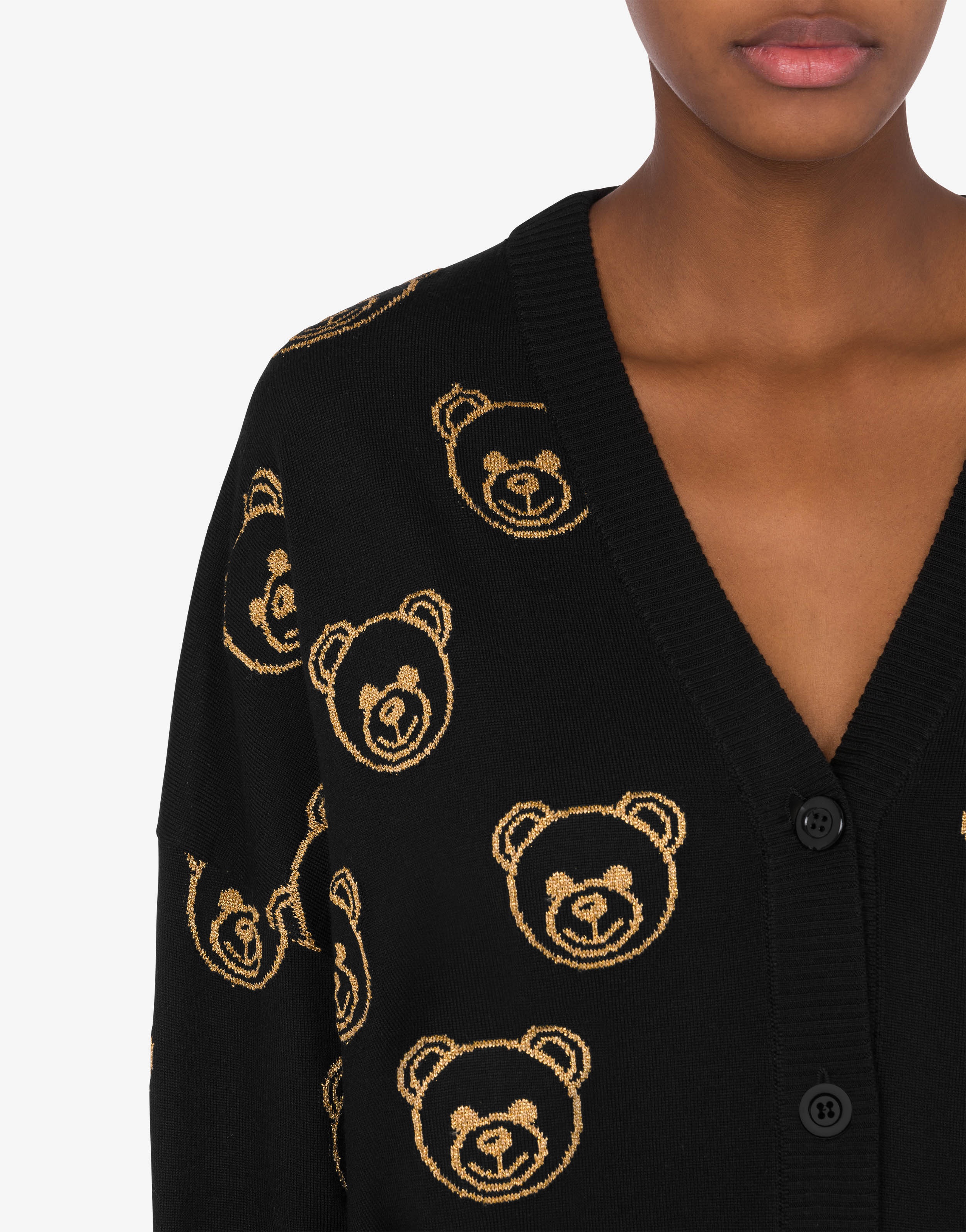 TEDDY BEAR INTARSIA WOOL JOGGERS - 4