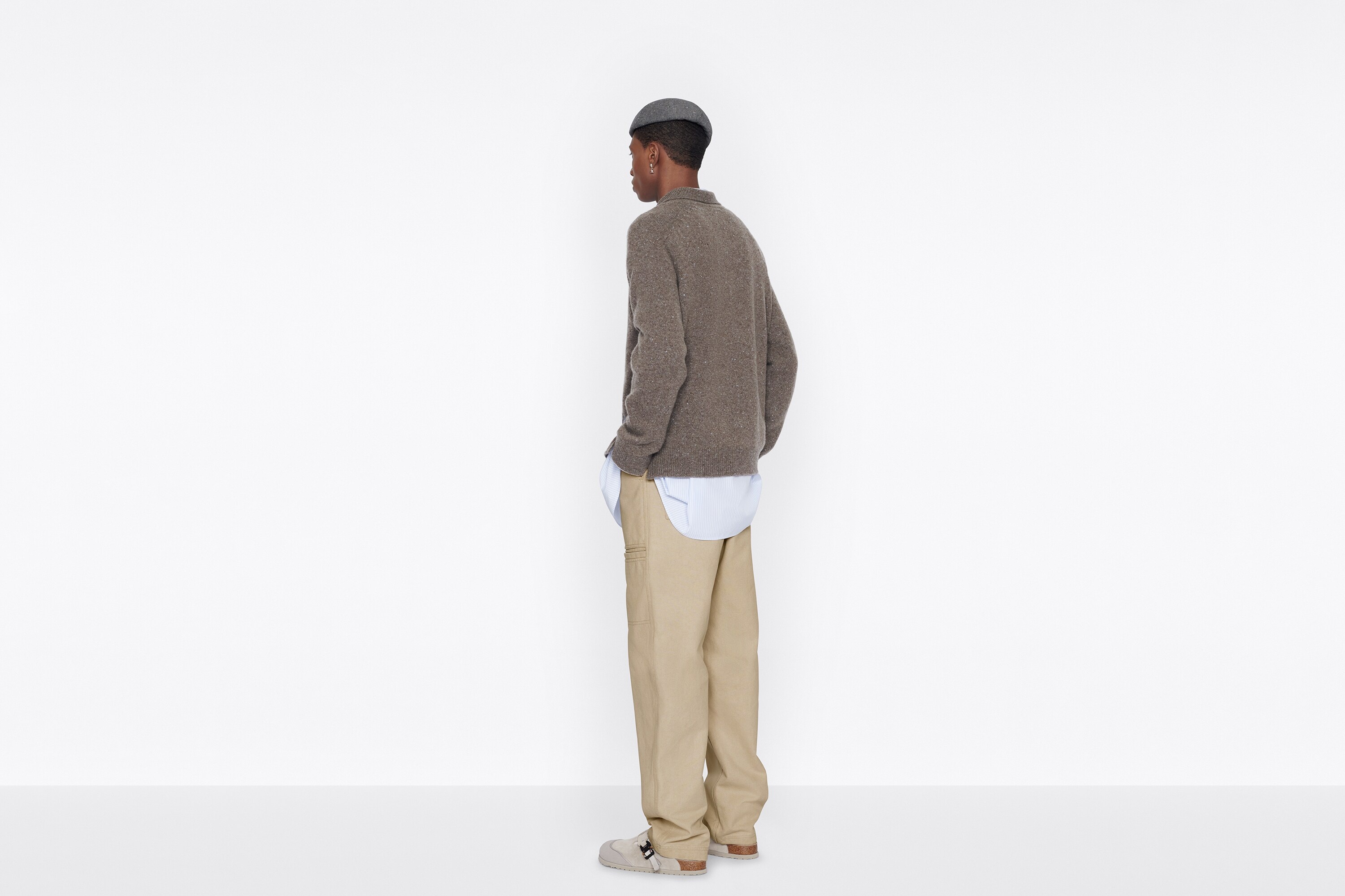 Cargo Pants with 'CD' Buckle Belt - 6