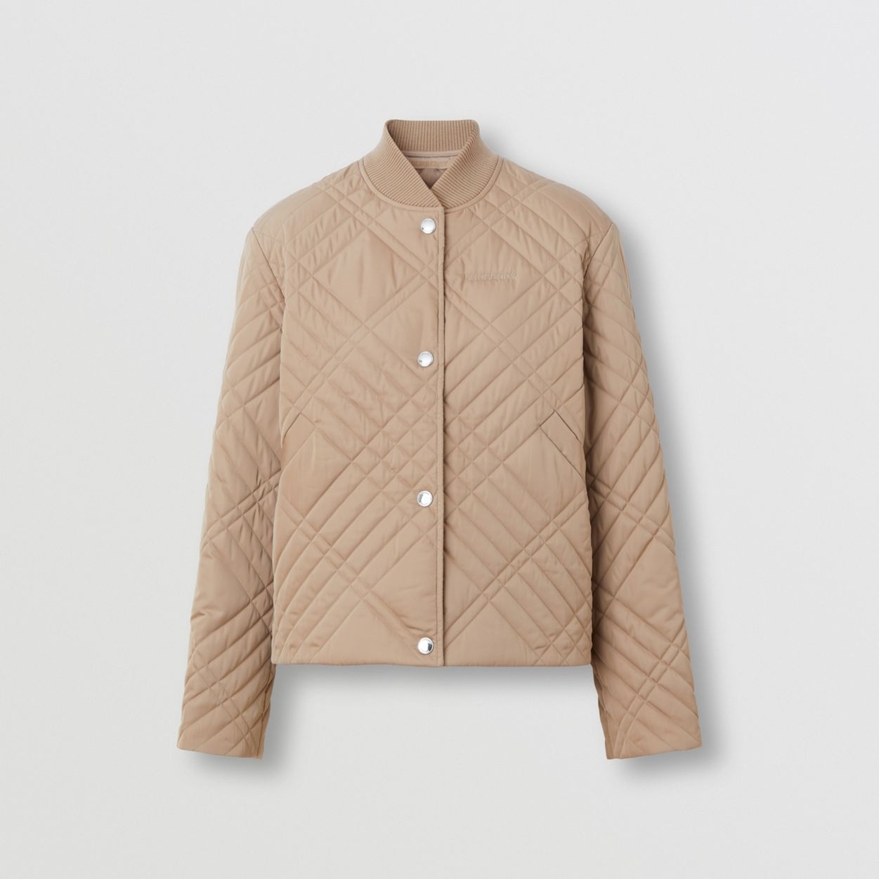 Logo Detail Lightweight Quilted Jacket - 1