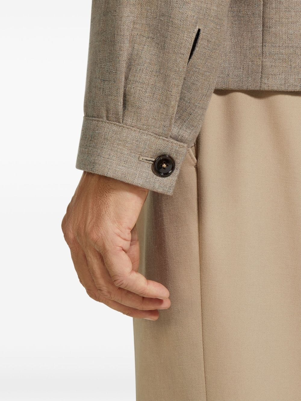 button-down shirt jacket - 5