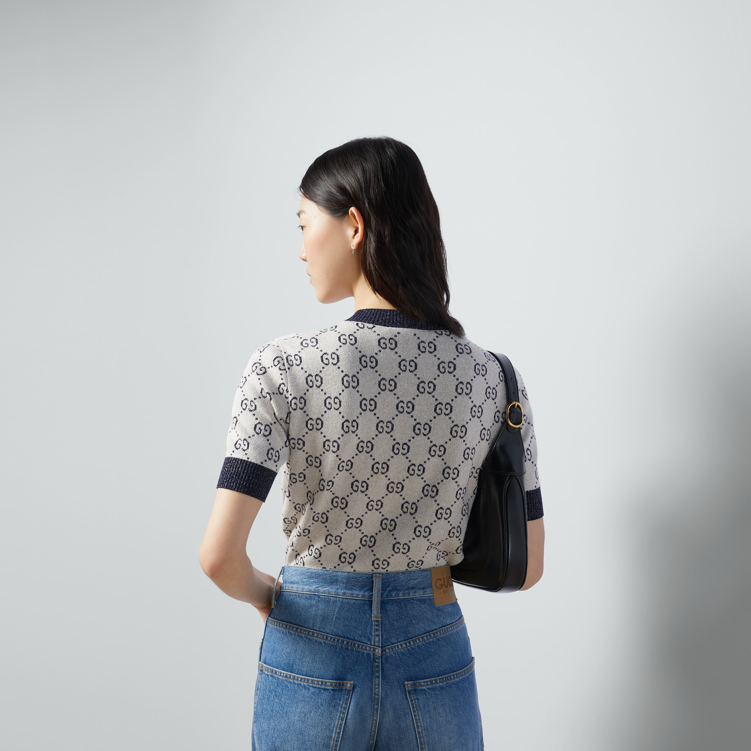 GG lamé jacquard top - 6