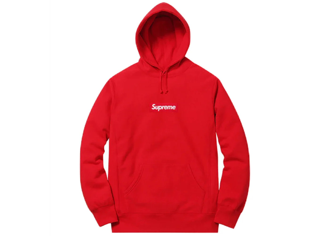 Supreme Box Logo Hooded Sweatshirt Red - 1