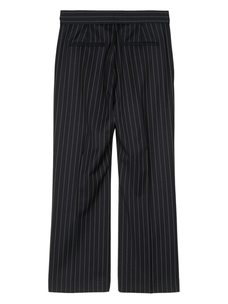 MSGM pinstripe virgin wool-blend trousers outlook