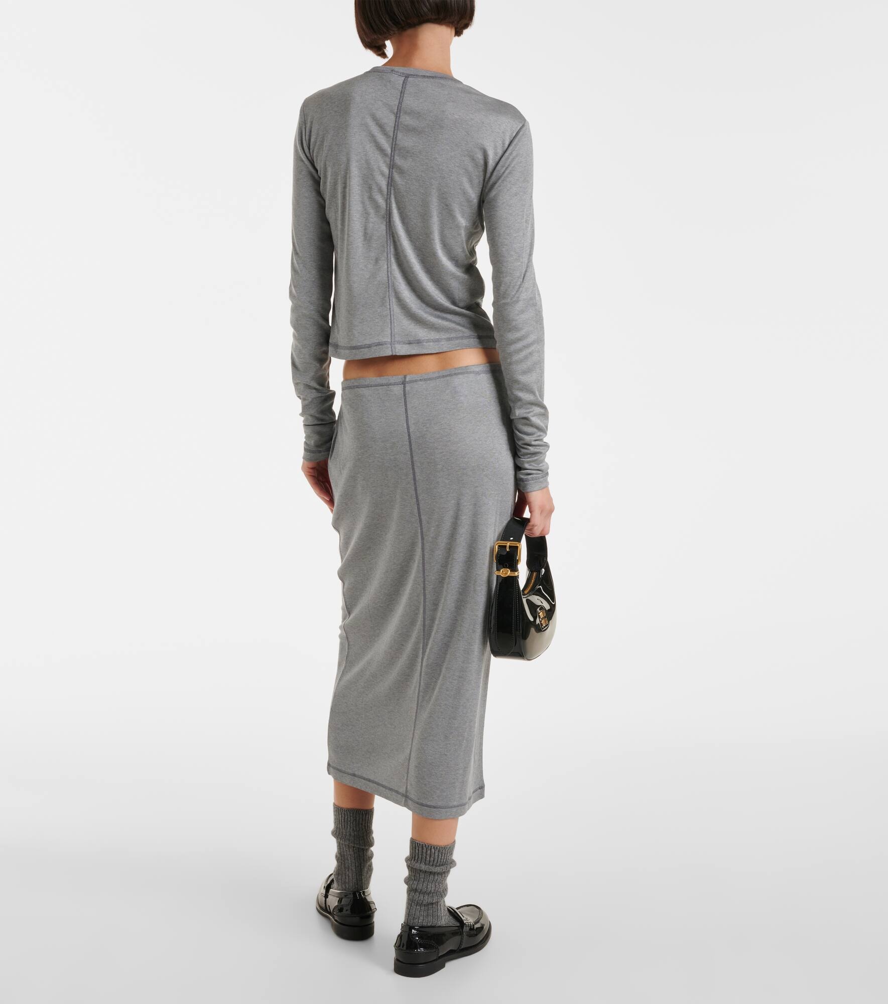 Silk midi skirt - 3