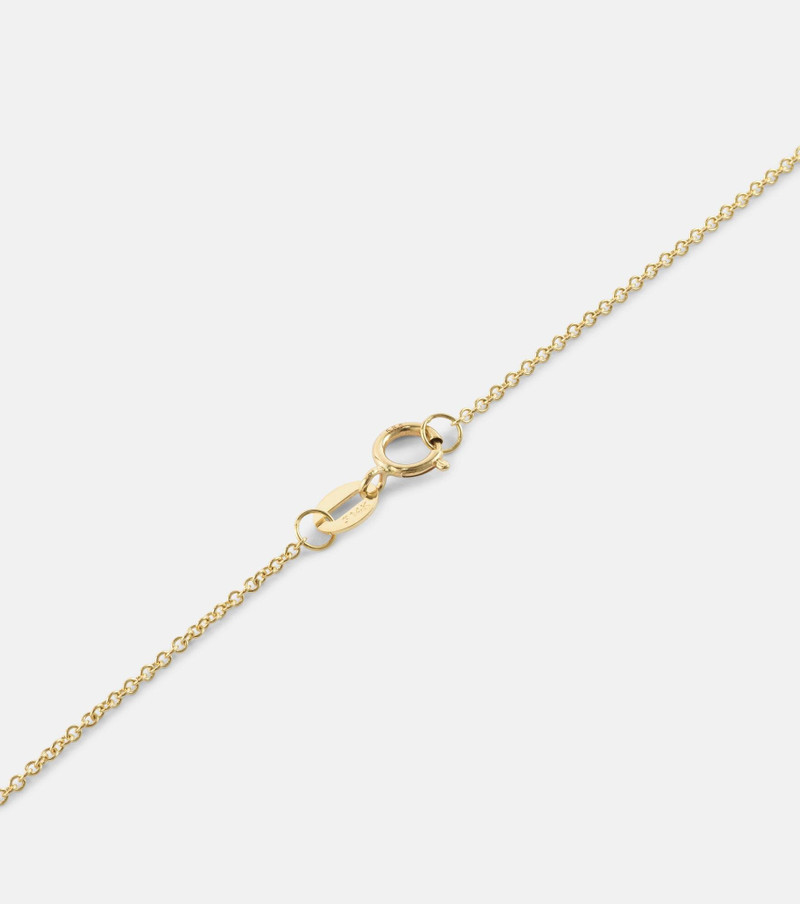 Bonbon 14kt gold pendant necklace with emerald 4