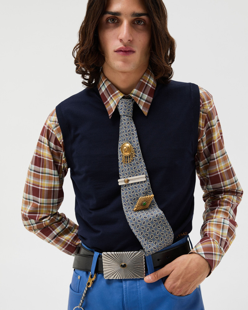 VERSACE Printed Jacquard Silk Tie outlook