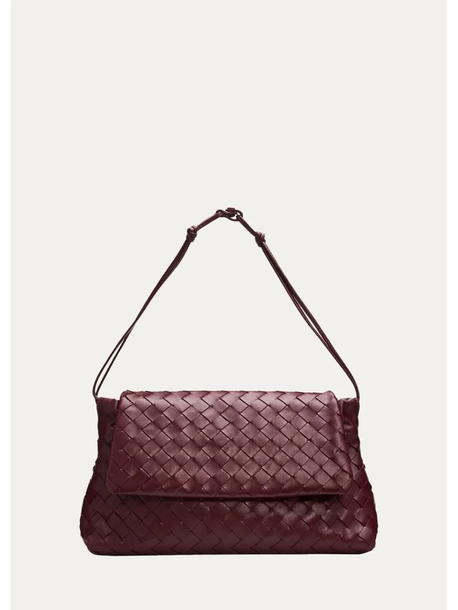 Giorno Leather Drawstring Shoulder Bag - 1