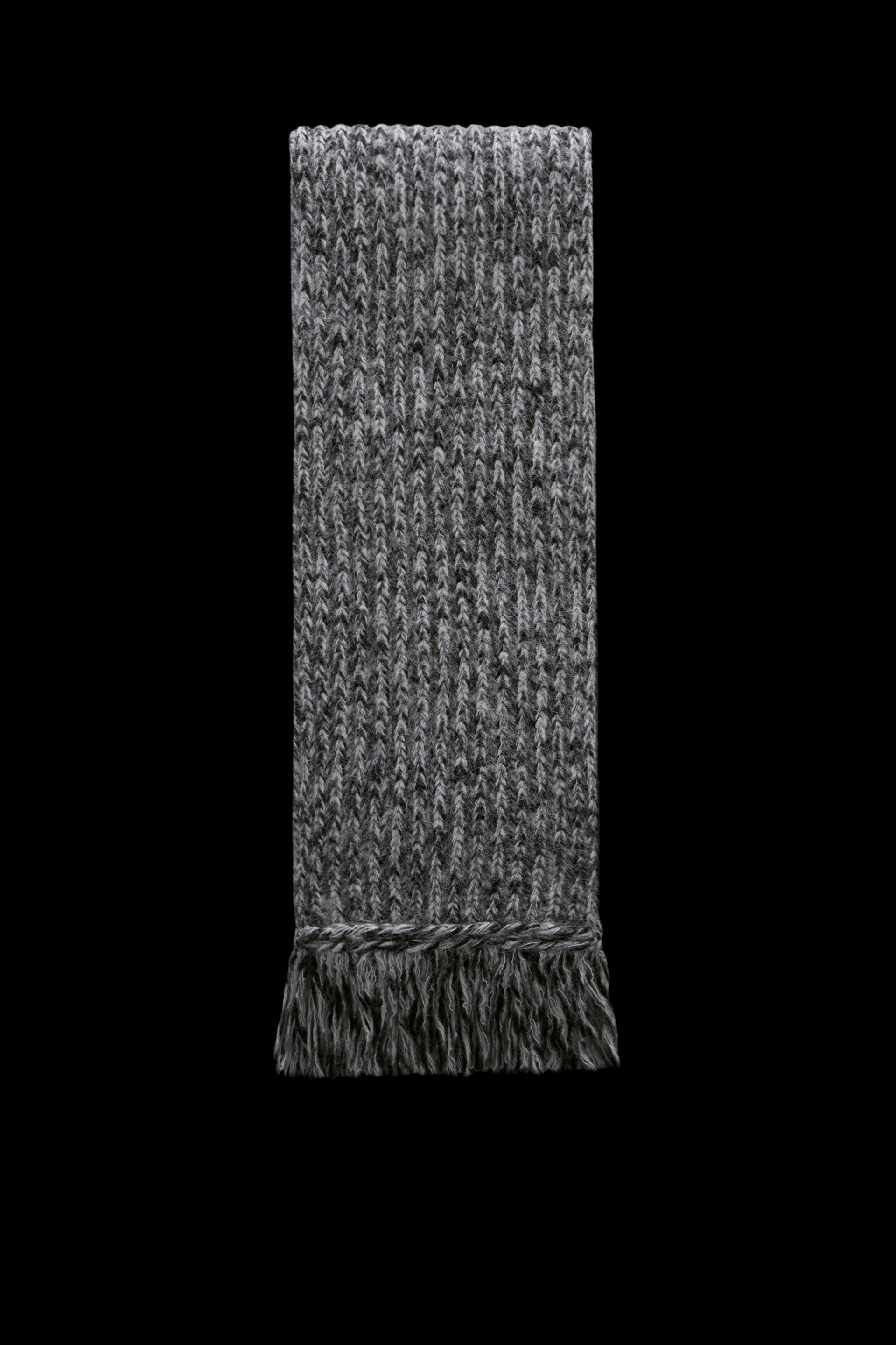 English Rib-Knit Logo Scarf - 3