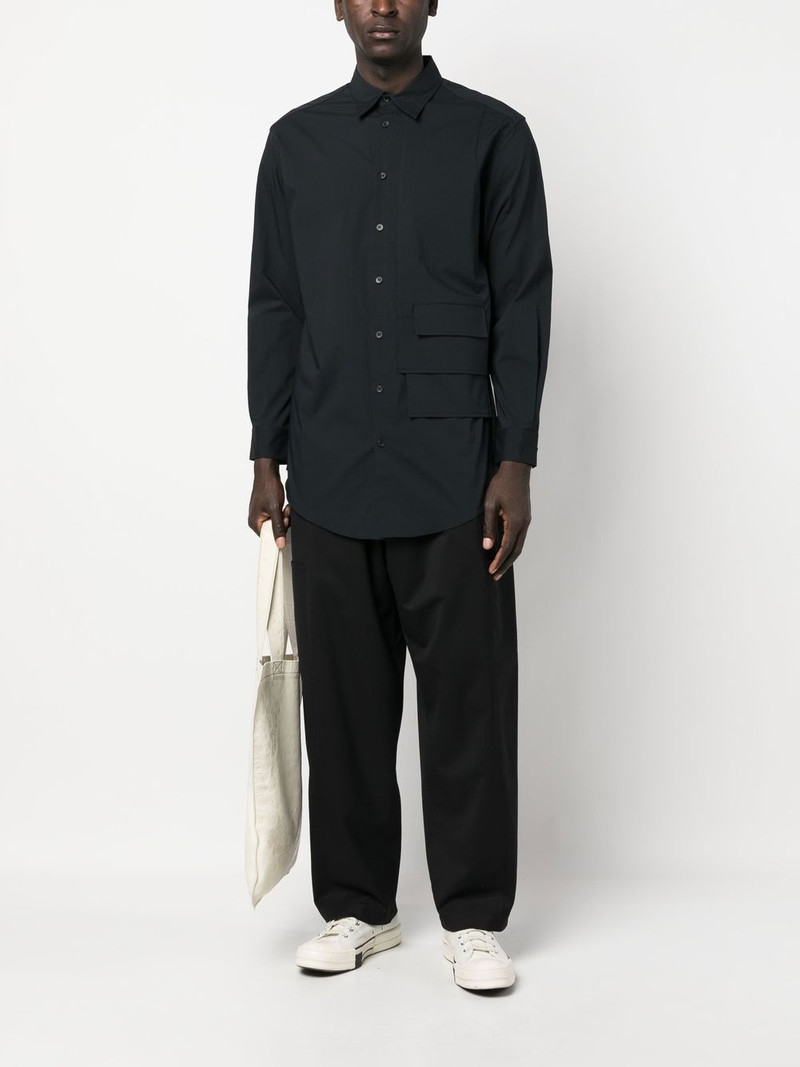 Y-3 flap-pocket detail shirt outlook