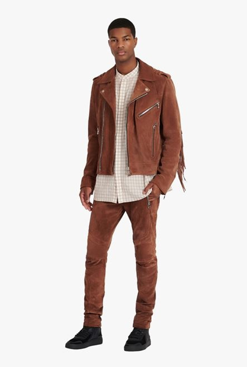 Balmain Balmain x Netflix -Sand-colored cotton shirt outlook