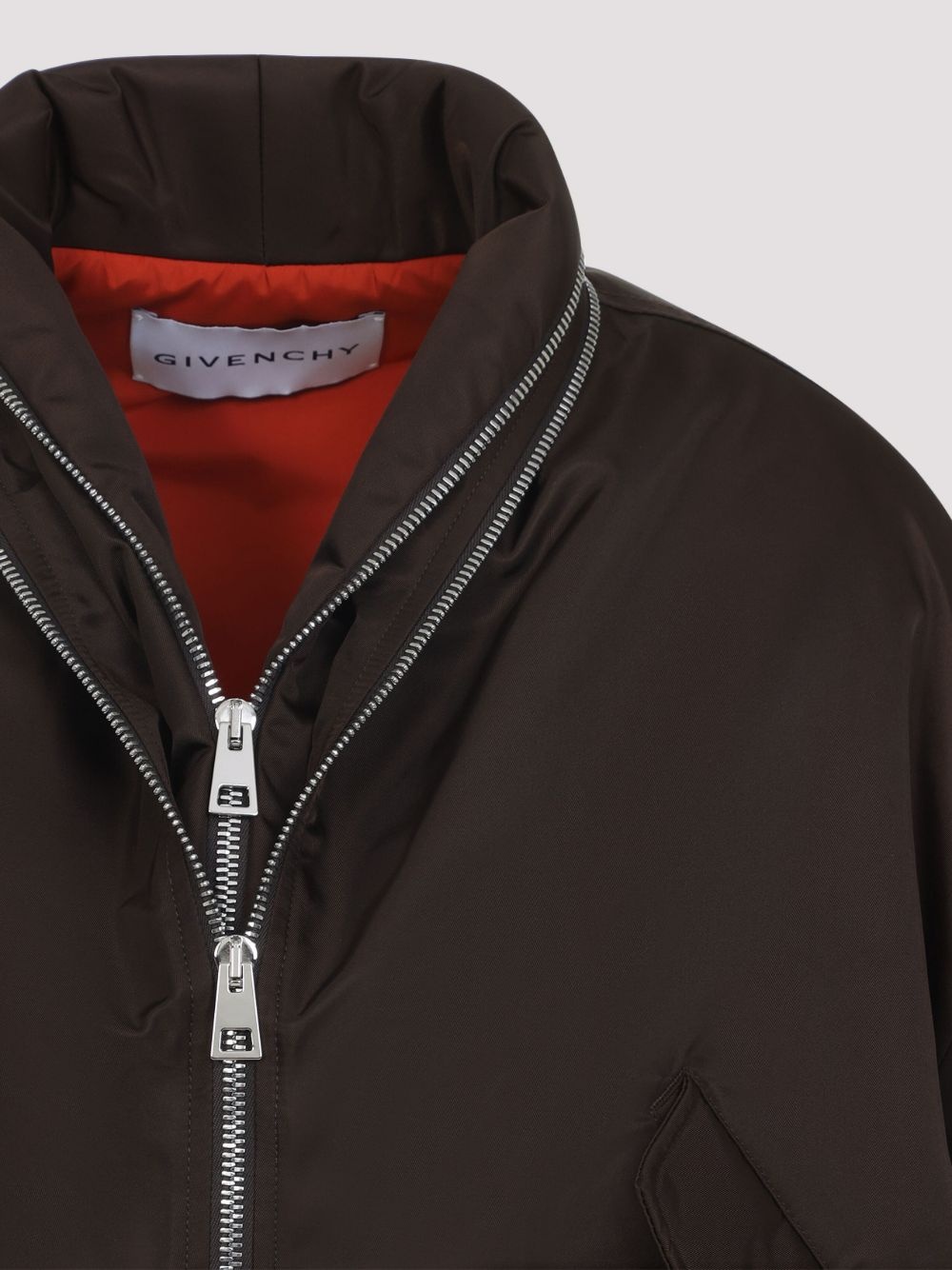 zip-fastening bomber jacket - 5