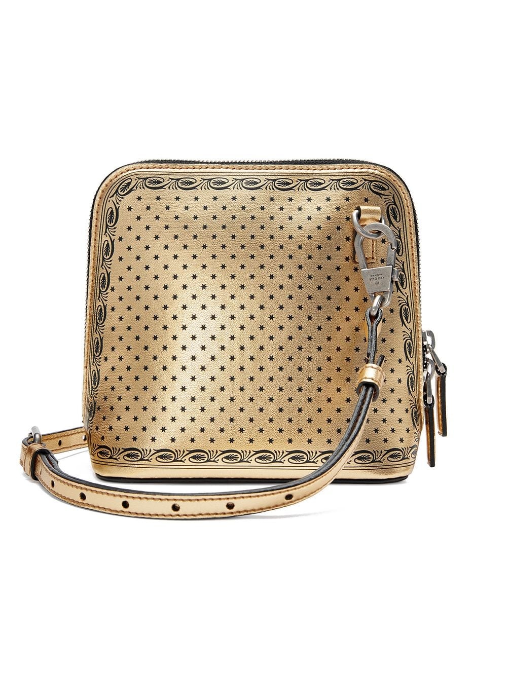 gold-tone Guccy mini leather shoulder bag - 3