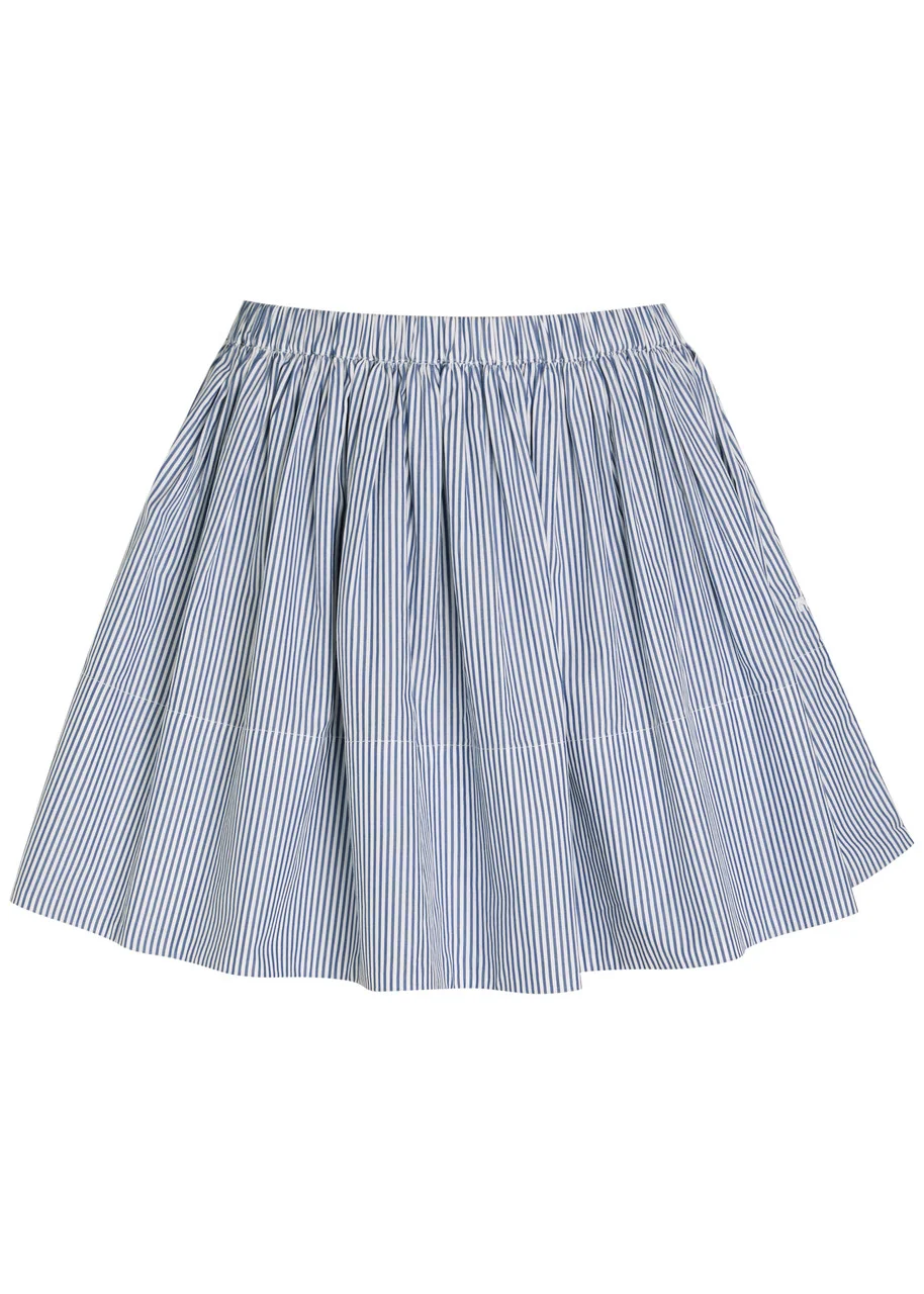 Suzie Kondi Fousta Striped Cotton-poplin Mini Skirt - 1
