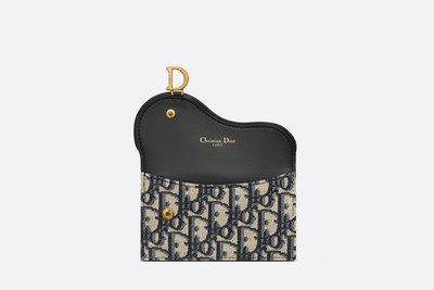 Dior Saddle Cosmos Zipped Card Holder outlook