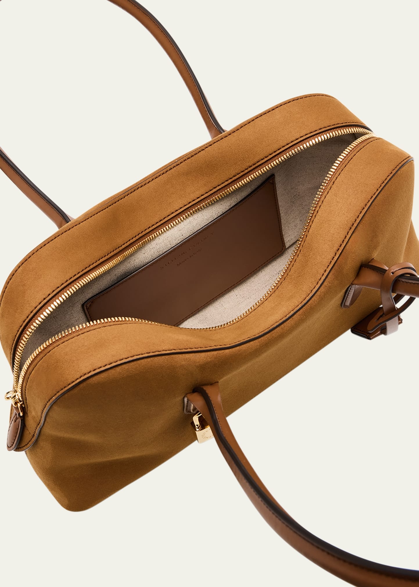 Zip Vegan Suede Shoulder Bag - 3