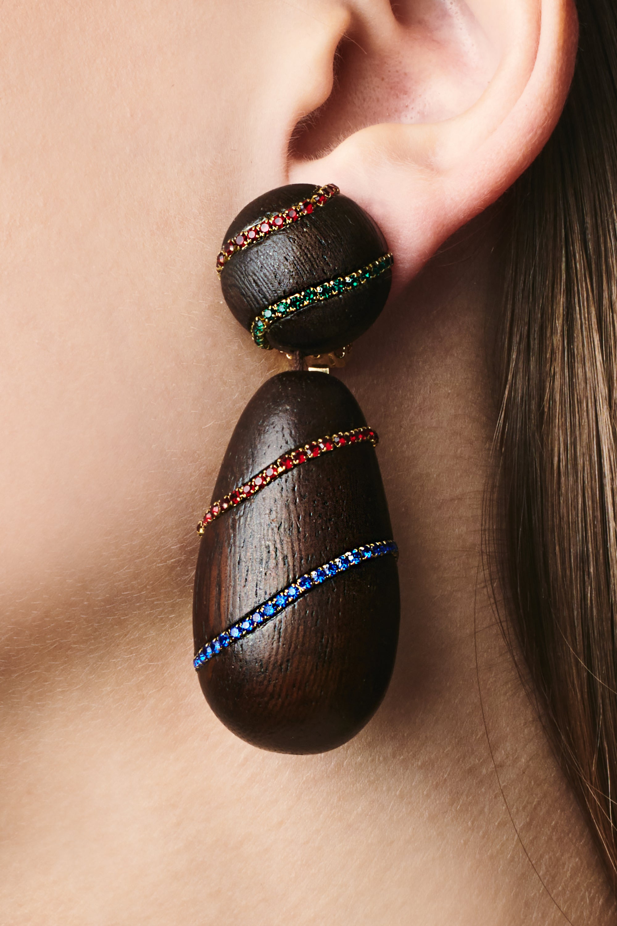 HUDSON EARRINGS - ROBLE WOOD/MULTI - 2
