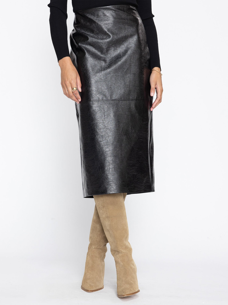 The Irene Vegan Leather Skirt 5