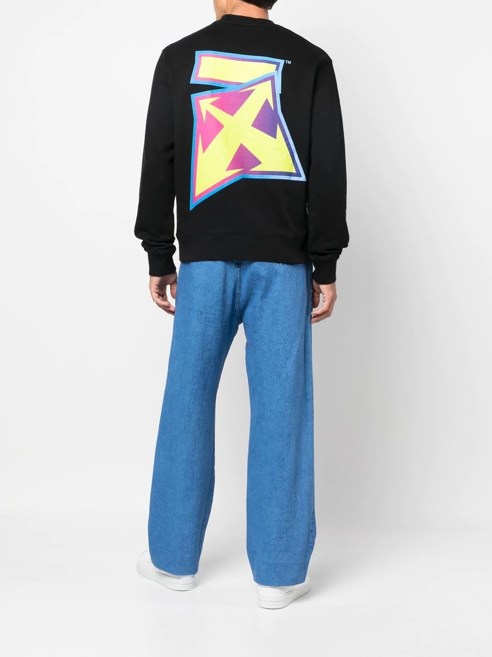 Arrows-print cotton sweatshirt - 2