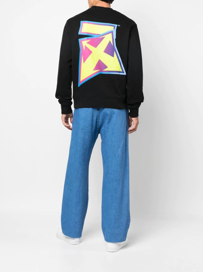 Off-White Arrows-print cotton sweatshirt outlook