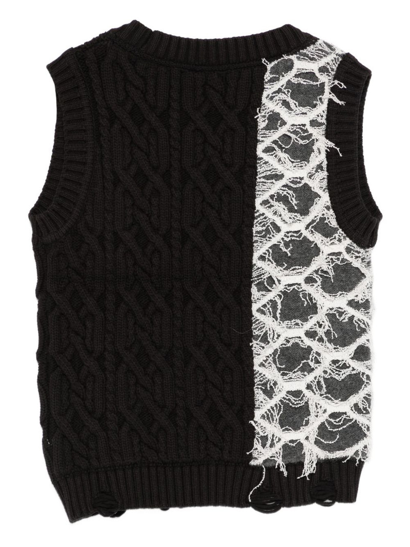 Andersson Bell patchwork knitted vest outlook