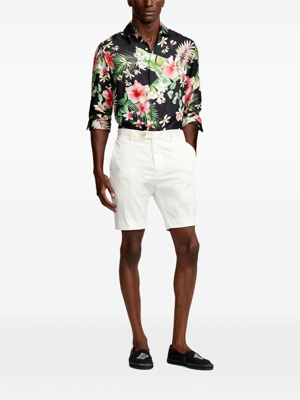 stretch-cotton bermuda shorts - 2
