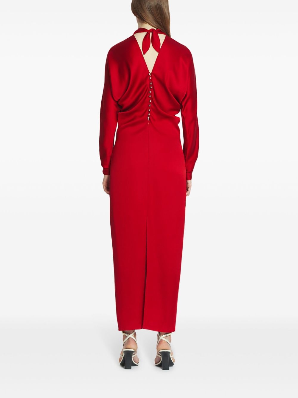 gathered maxi dress - 3