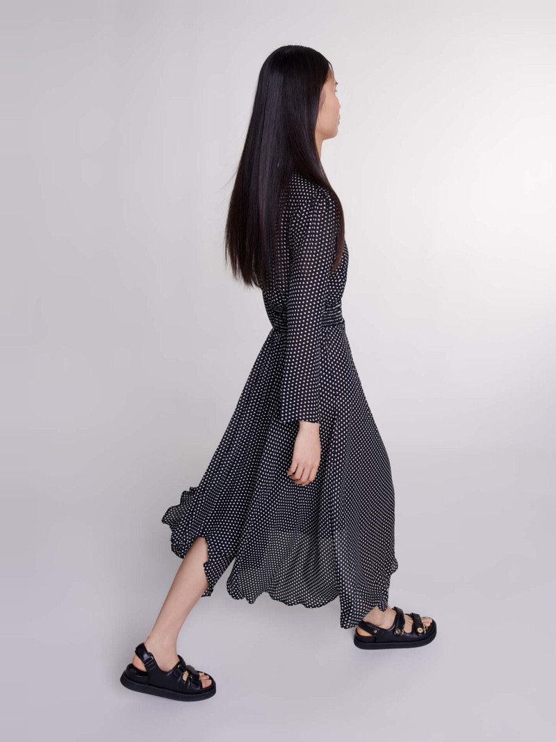 Vestido midi de lunares 7
