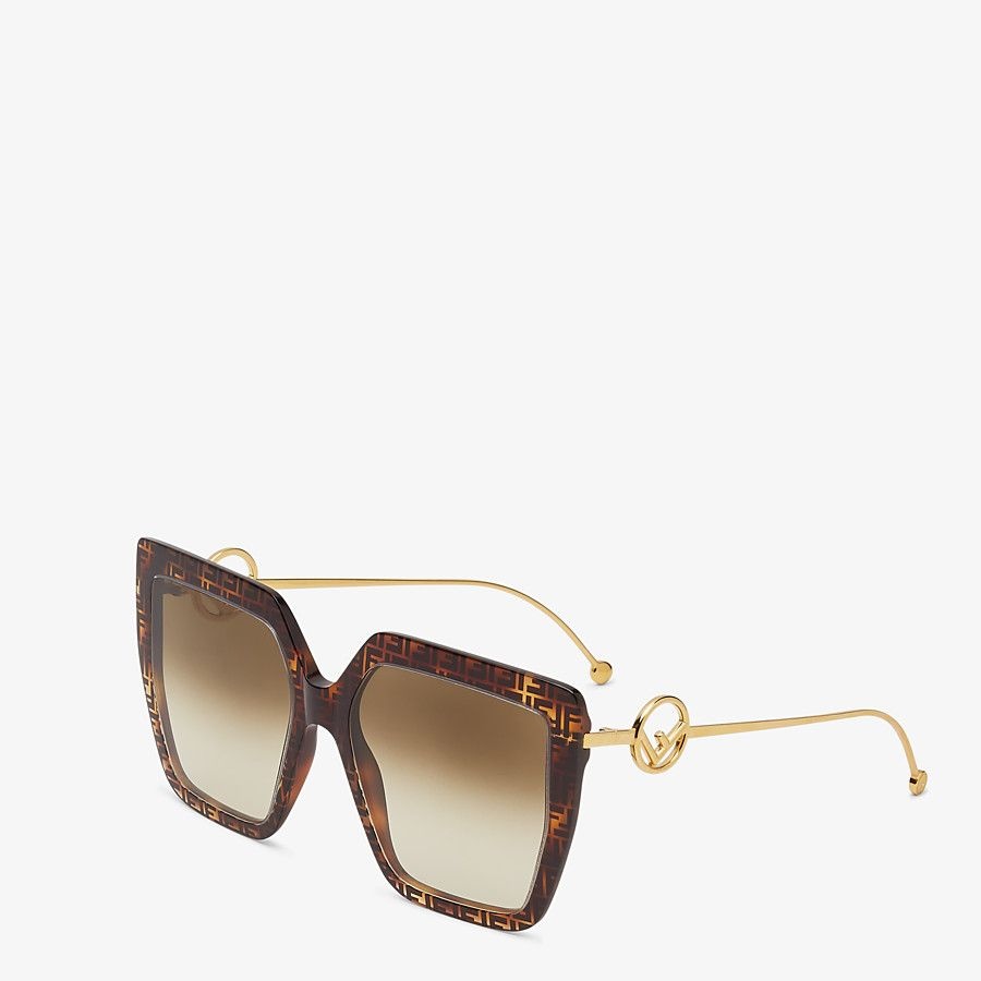 FF Havana acetate and metal sunglasses - 2