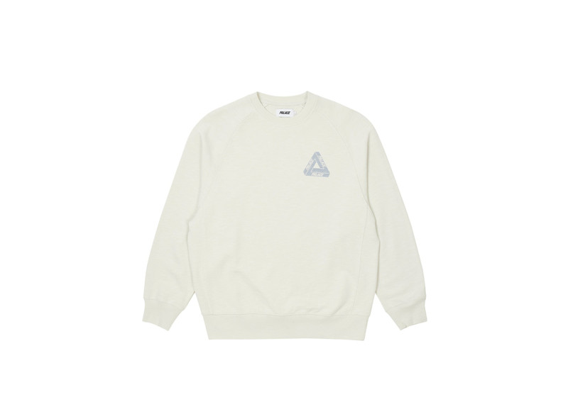 PALACE TRI-FERG SLUB CREW WHITE outlook