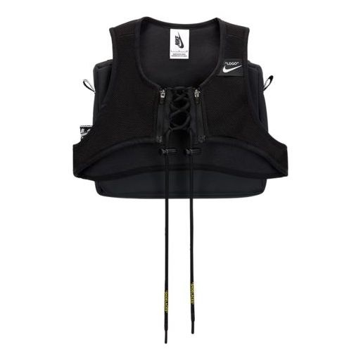 Nike WMNS Nike x OFF WHITE Utility Detachable Backpack Vest Black BV8054 010 REVERSIBLE