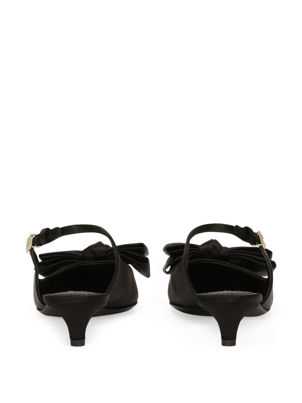 30mm Bow detailing slingback pumps - 3