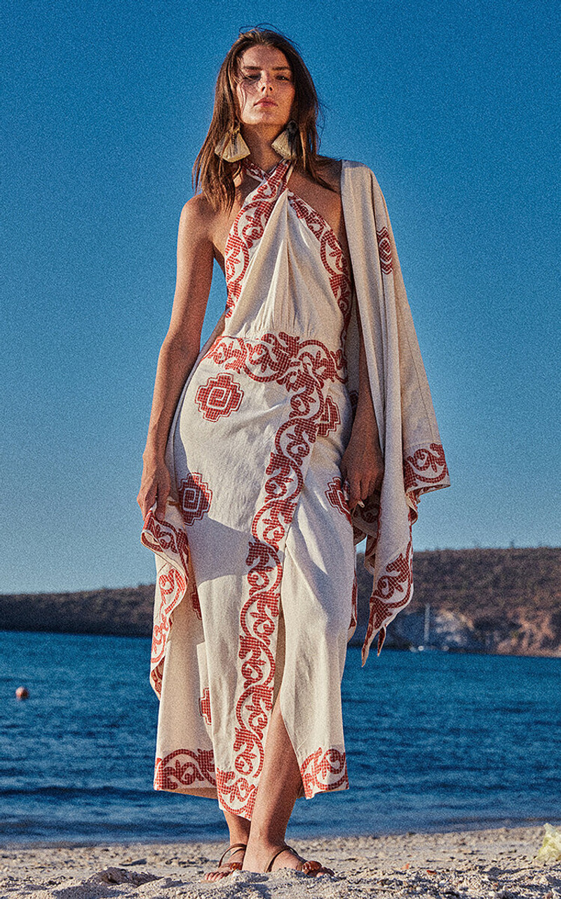 Johanna Ortiz Haciendas Cotton Pareo white outlook