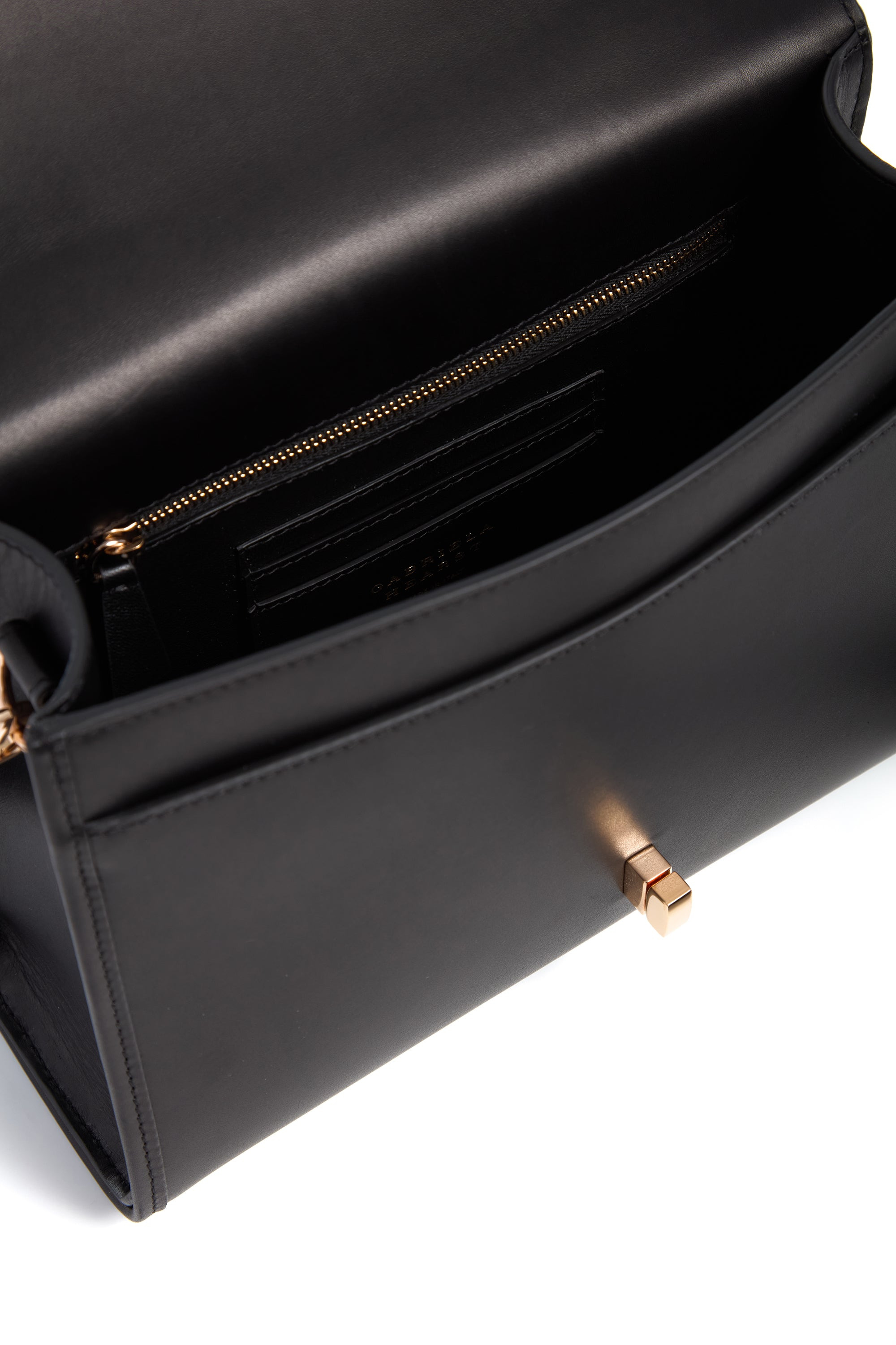 Medium Leonora Flap Bag in Black Leather - 3