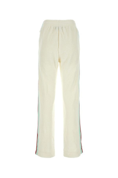 CASABLANCA Ivory terry fabric joggers outlook