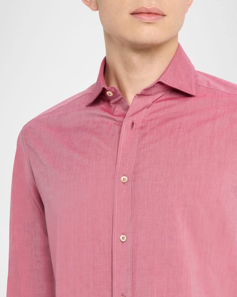 Men's Cotton Slim-Fit Button-Down Shirt 5